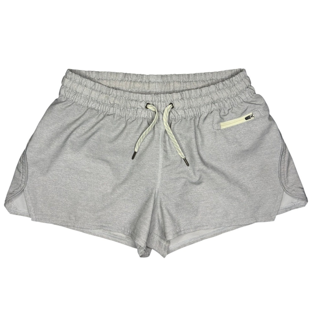 Vuori S Clementine Shorts Grey Heathered Activewear Running EUC